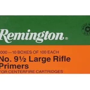 Remington Large Rifle Primers #9-1/2 Box of 1000 (10 Trays of 100)